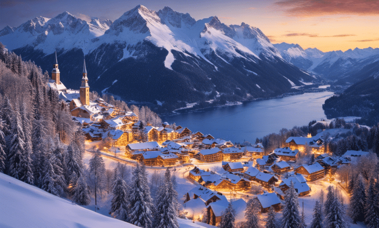 An image showcasing Europe's top skiing destinations